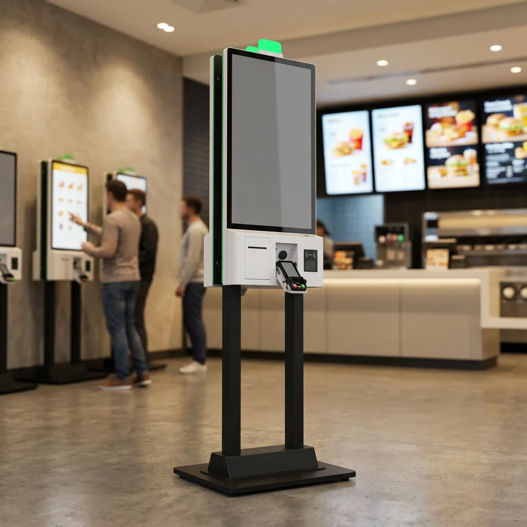 Dual Screen Self Service Kiosk Touch Screen Self Ordering Payment Kiosk for QSR Restaurant