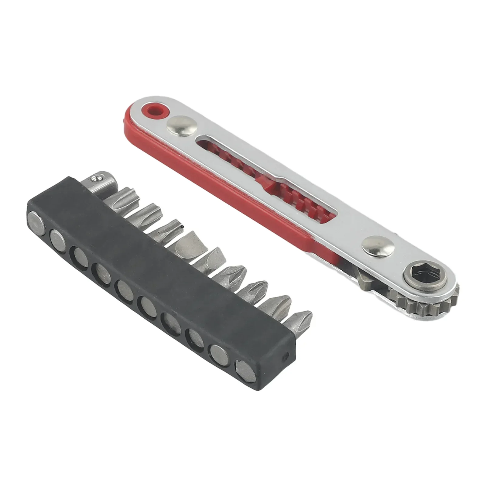 6.35mm Magnetic Two-way Ratchet Screwdriver Wrench Set Right-angle 1/4 Hex Shank Turning Head Ratchet For Narrow Space DIY