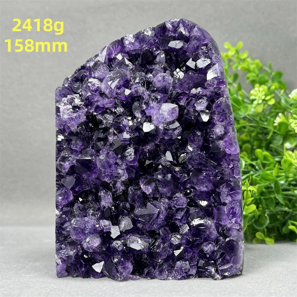 Natural Violet Crystal Cluster Geode Original Stone Reiki Treatment Meditation Lucky Treasure Home Decoration Gift