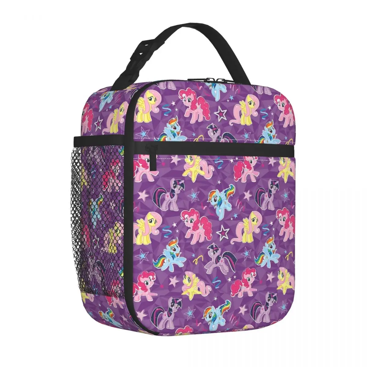 

Ponies Friendship Is Magic Insulated Lunch Bag Large Cartoon Reusable Cooler Bag Tote Lunch Box School Picnic Girl Boy