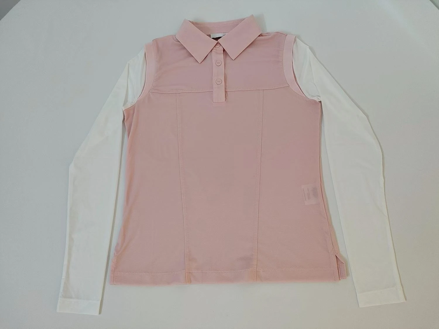 2026 Women's UV Protection Long Sleeve Golf Shirt Stretch Contrast Color Outdoor Sports Base Layer Top