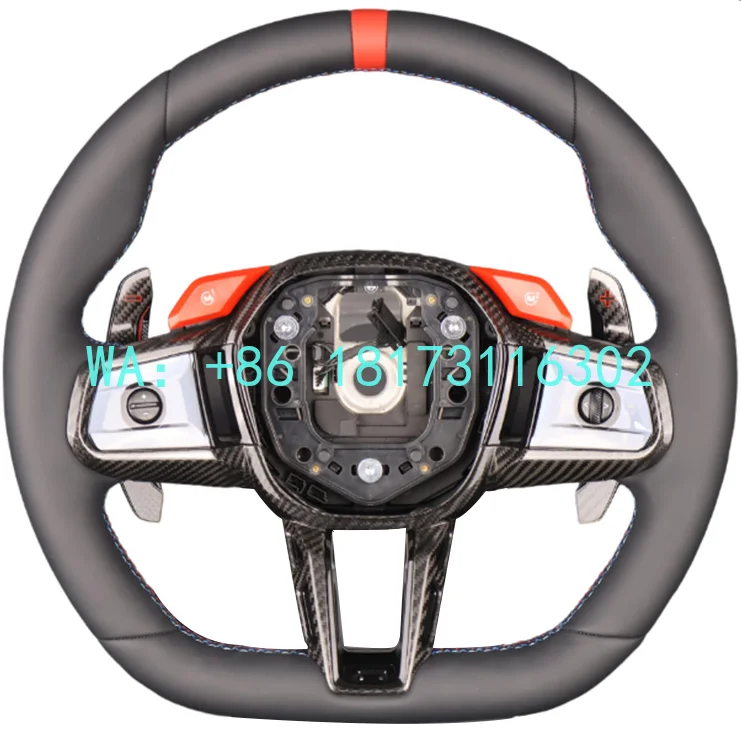 China Plant 2026 Customized Color Leather Steering Wheel for Multi Material Business   Daily Commute Custom Personalization