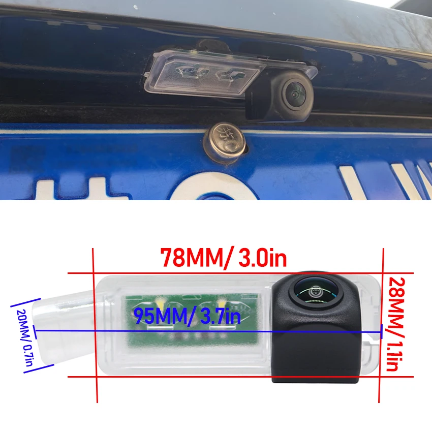 Reverse Camera For Porsche 911 996 997 991 Carrera Turbo GT 1996~2021 Rear View Parking Camera Night Vision License Plate Light