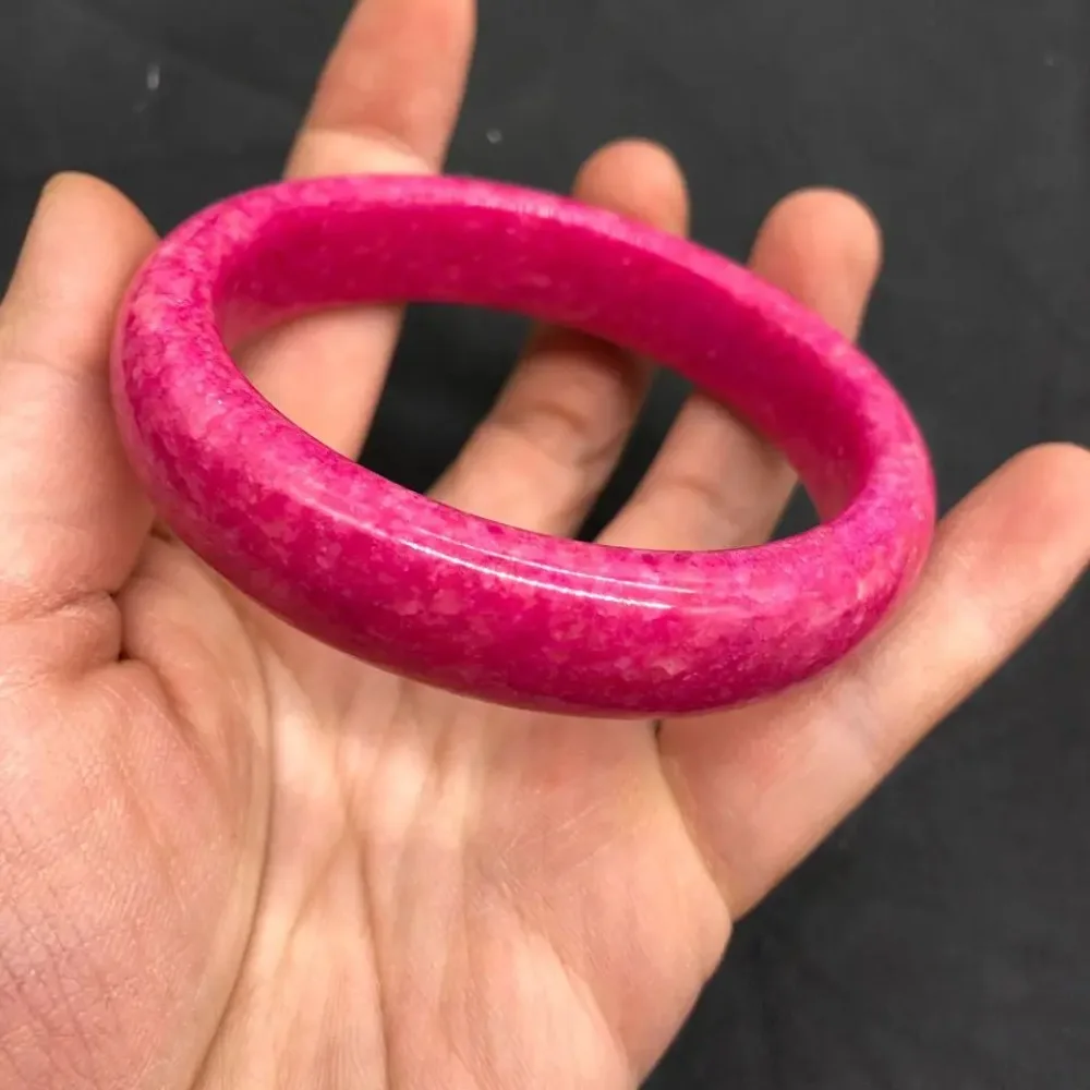 Jade Bangle Koraba Genuine Natural Colorful Peach Blossom Jade Bracelet Pink Jade Bracelet Fashion New Ladies Bracelet