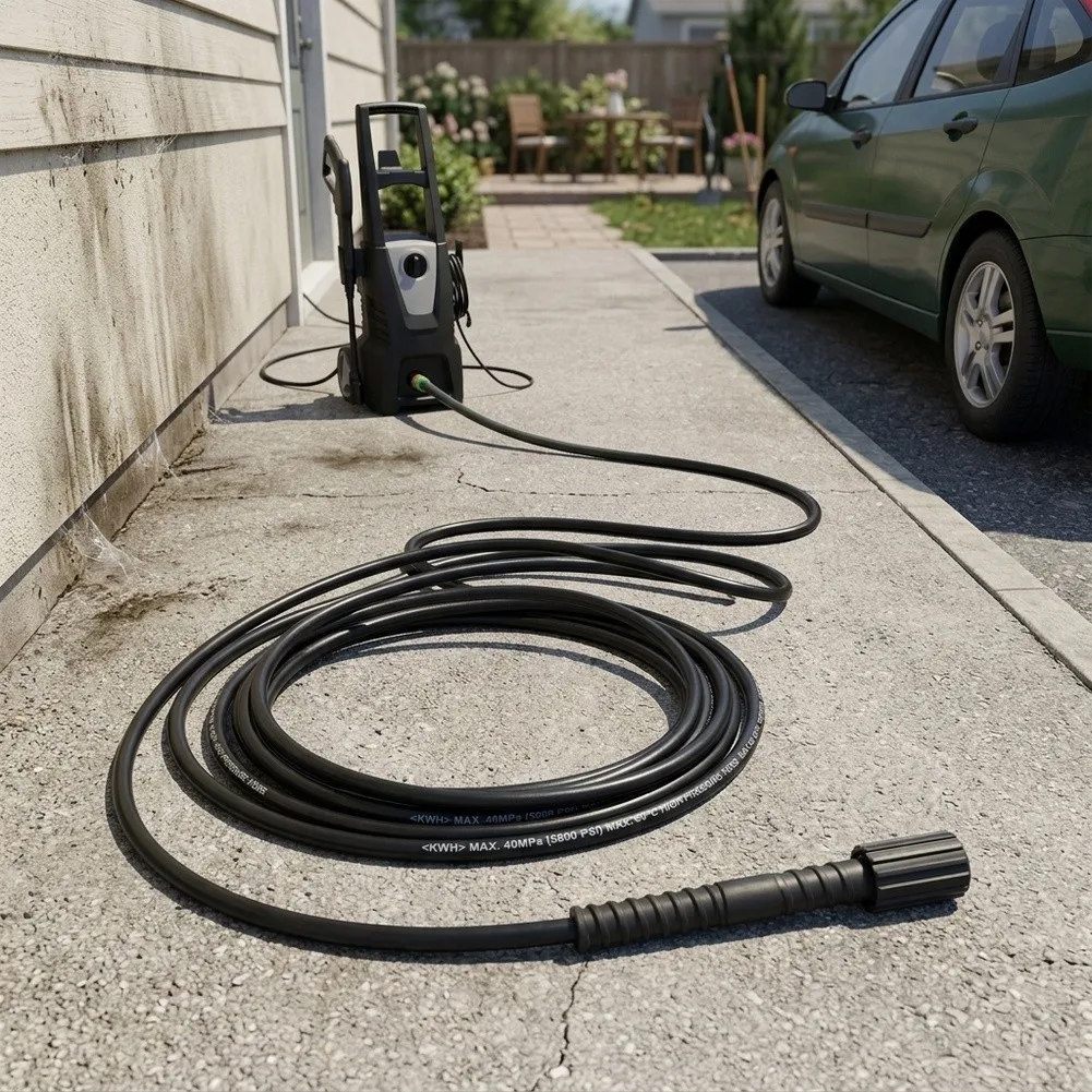 For Karcher-Compatible Extension Hose for K2 K3 K4 K5 For K7 Pressure Washers 6m 8m 10m 15m 20m Rubber Cleaning Hose
