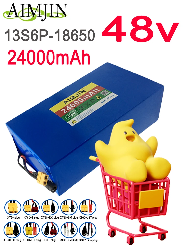 

36V 20000mAh 10S6P brand new original 500-1000W li-ion battery, For most vehicles, supports customization of different plugs