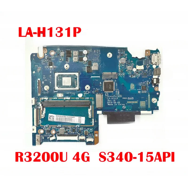 LA-H131P mainboard motherboard with R3-3200 R5-3500 4G IdeaPad S340-14API laptop laptop