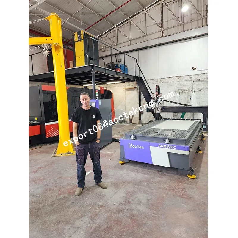 Enrutador ATC CNC para carpintería, máquina de tallado de madera 3D de gran tamaño, producción AccTek de MDF, 1530