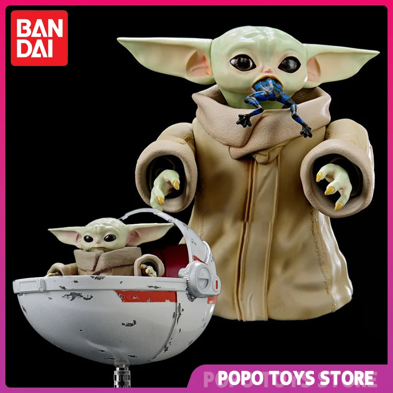 

Spot Bandai 1/4 Star Wars Yoda Baby Grogu Mandalorian Grogu Assembled Collectibles Girl Birthday Gift Christmas Gifts