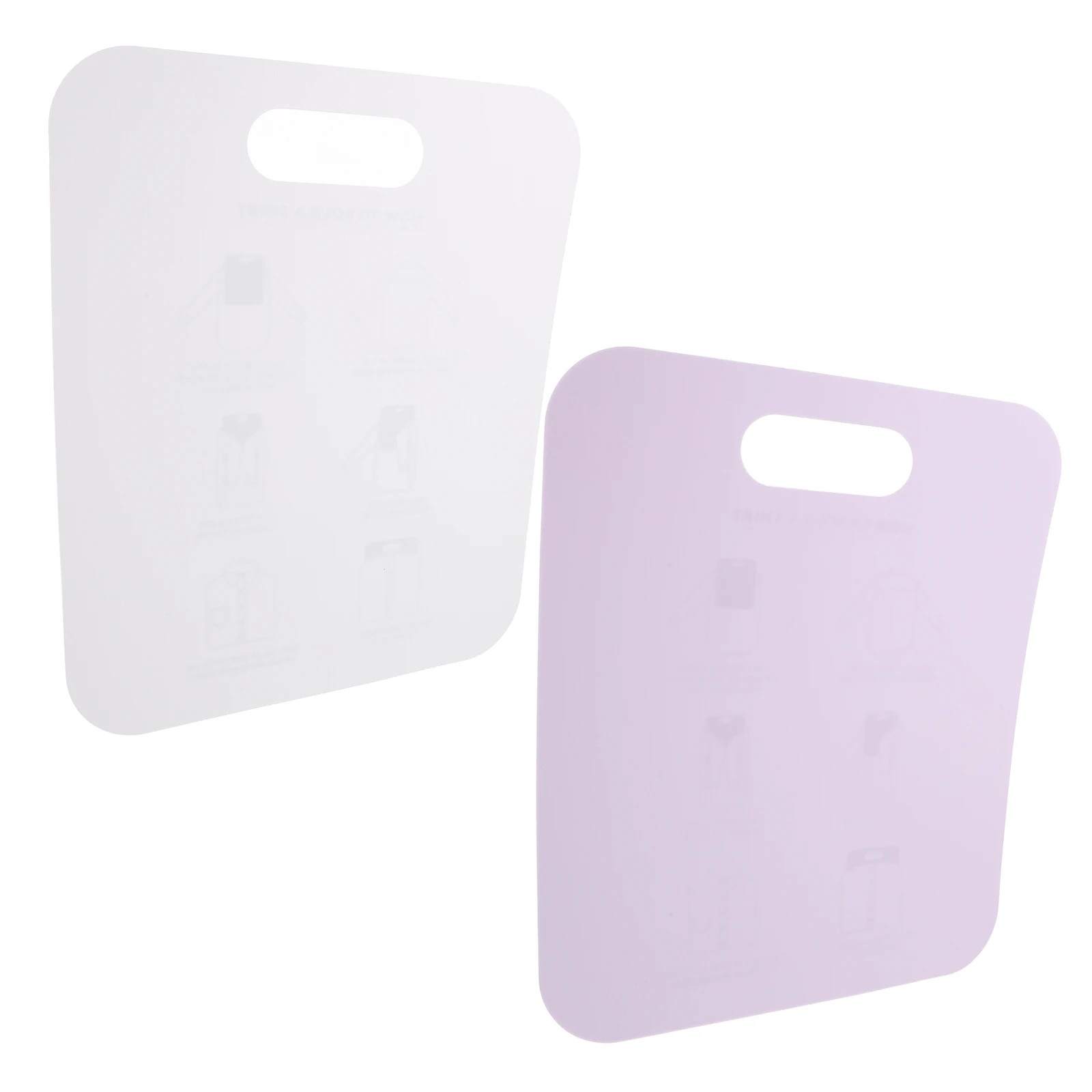 

2 Pcs Clothes Folding Board Shirt Fold Tool PP Liner Anti Wrinkle Board Closet Drawer Organizer T Shirts Laundry Folder