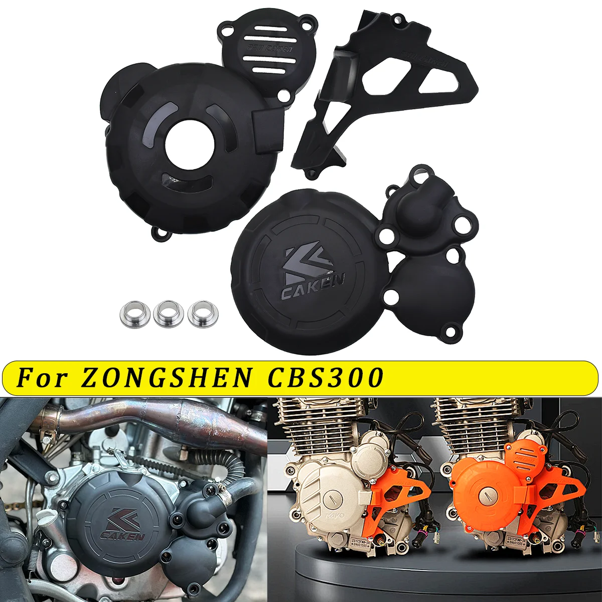 

Plastic Engine Clutch Guard Water Pump Cover Ignition Protector For ZongShen CBS300 NB300 Engine ZUMA AJ1 KEWS GUIZUN HENGJIAN