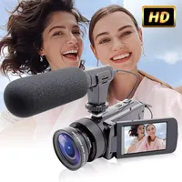 Grabador de vídeo DV, videocámara, grabación de Audio de alta calidad con micrófono, cámara de vídeo con zoom Digital, máquina para grabar Vlog