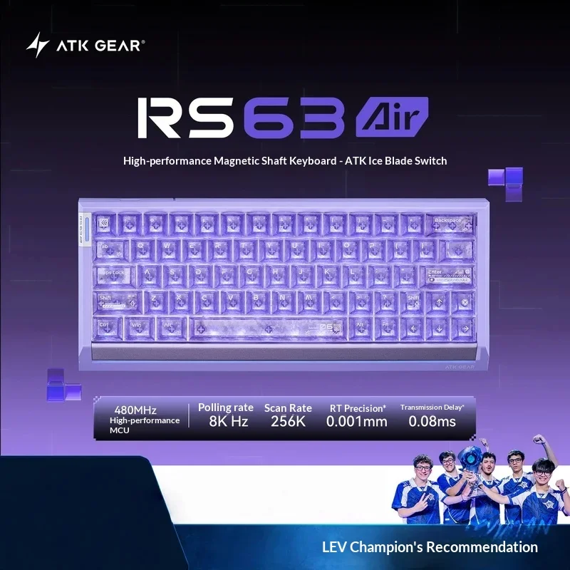 Teclados Gaming ATK RS63 AIR / RS6 AIR con Eje Magnético, 8000Hz, 0.001mm RT, C…