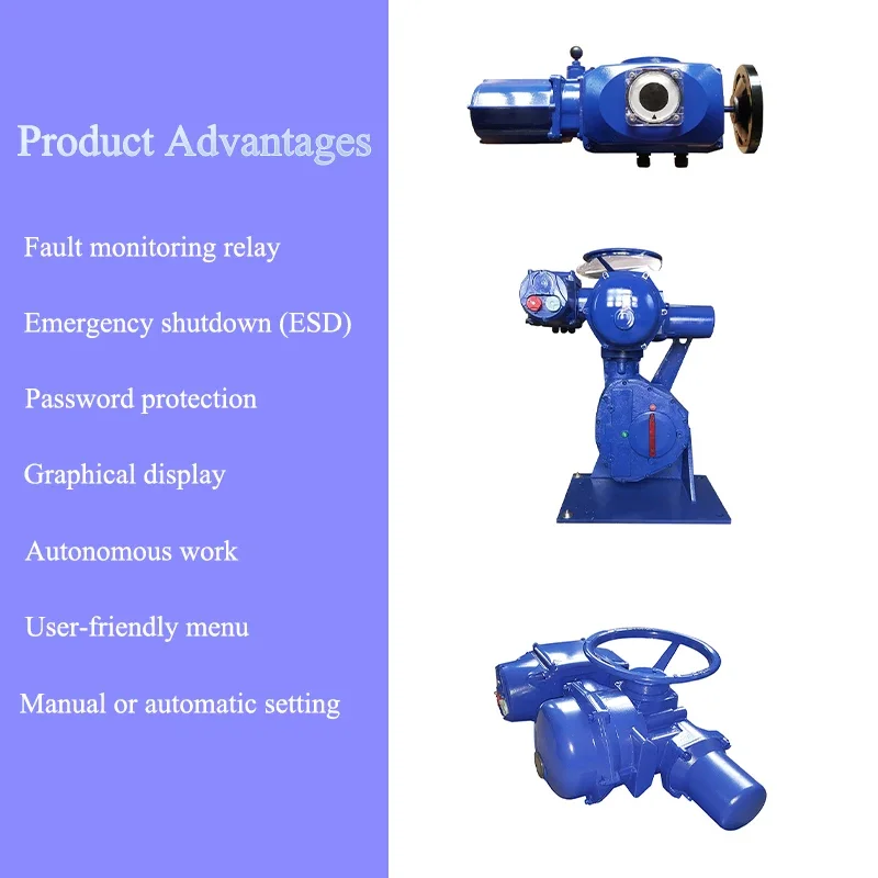 ST6/ST16 ST30/ST70 Multi-turn Motorized Globe Valve Gate Valve Electric Actuator