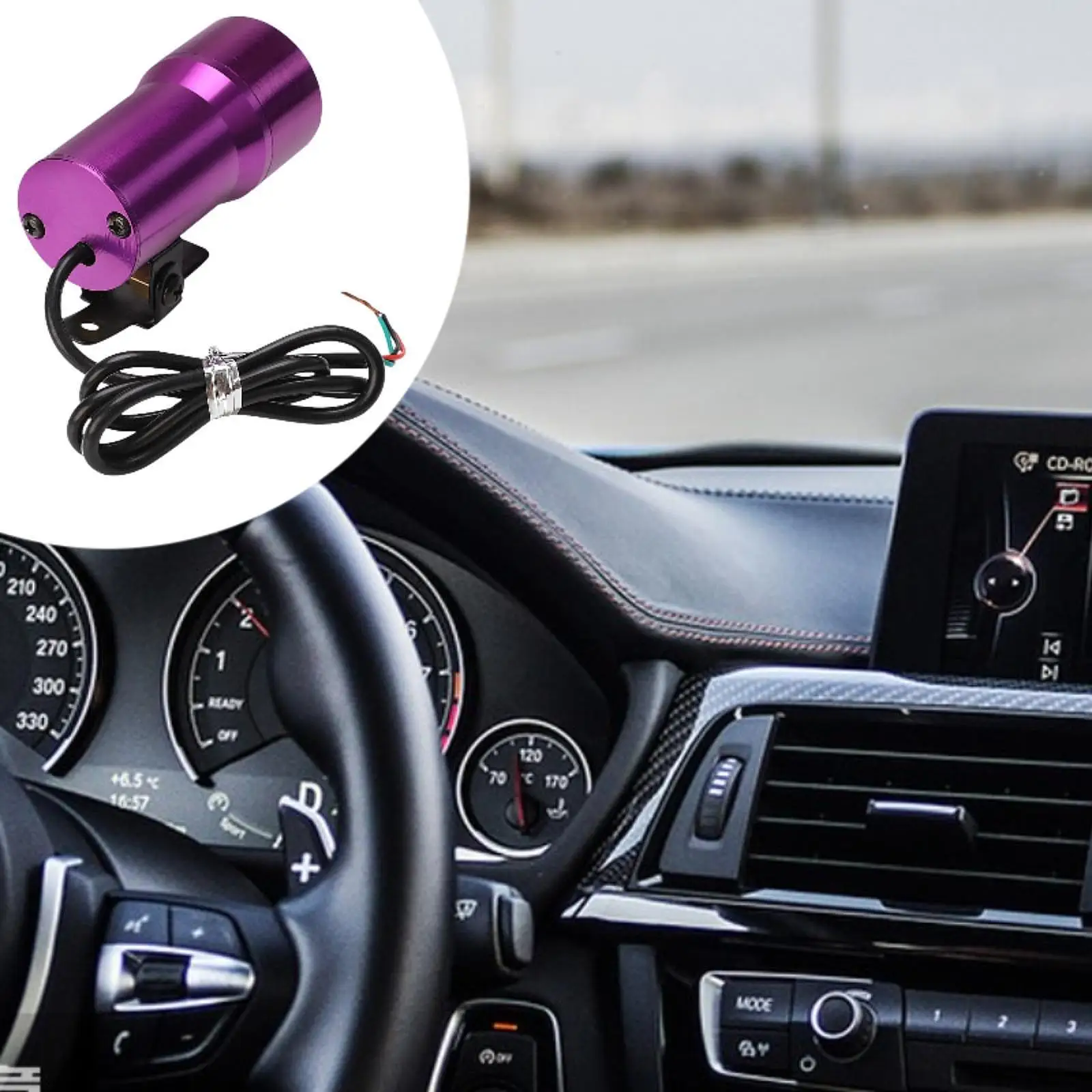 

Tachometer with LED Display Maintenance Easy Installation Garage Tacho Meter