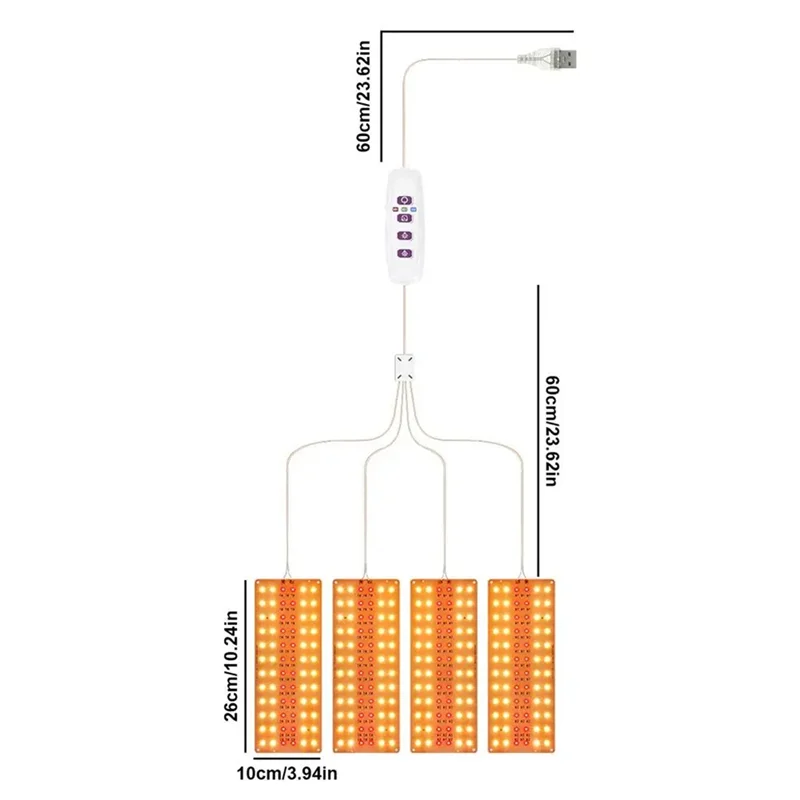 LICE-전체 스펙트럼 식물 성장 조명 자동 켜짐/꺼짐 LED 램프 햇빛 양자 성장 램프