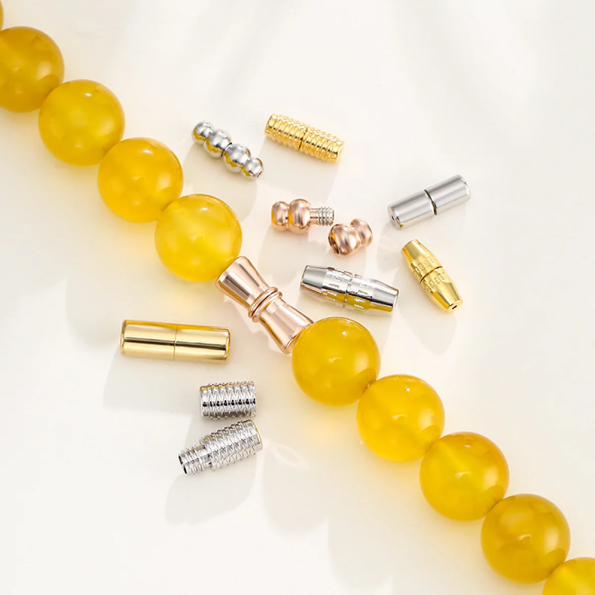 925 Sterling Silver Screw Thread Bracelet Necklace Clasp Connectors DIY Jewelry Making Supplies