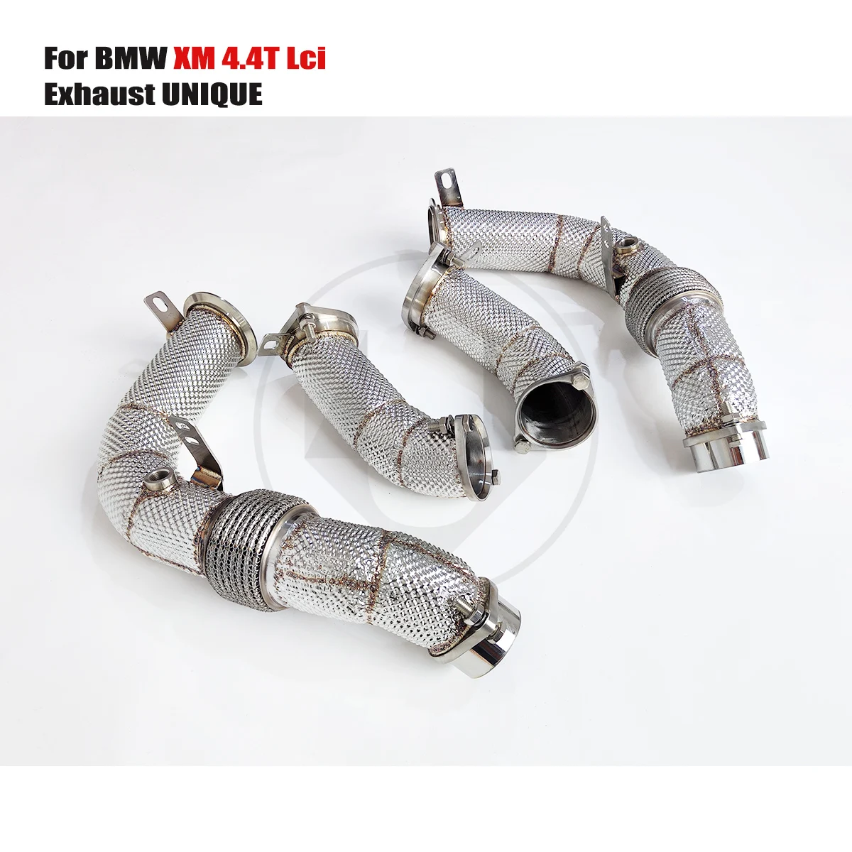 UNIQUE Designs 2024+BMW XM 4.4T 304 stainless steel  sports  with heat shield metal catalytic  Downpipe