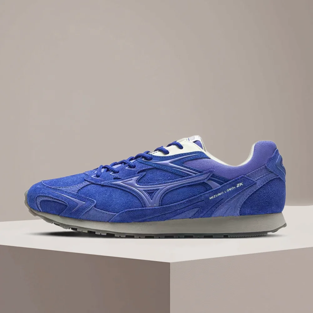 Mizuno LG 60S 2K Unisex Electric Blue Low-Top Shoes – Stylish Retro Training Design, Non-Slip & Durable Wear D1GH242113