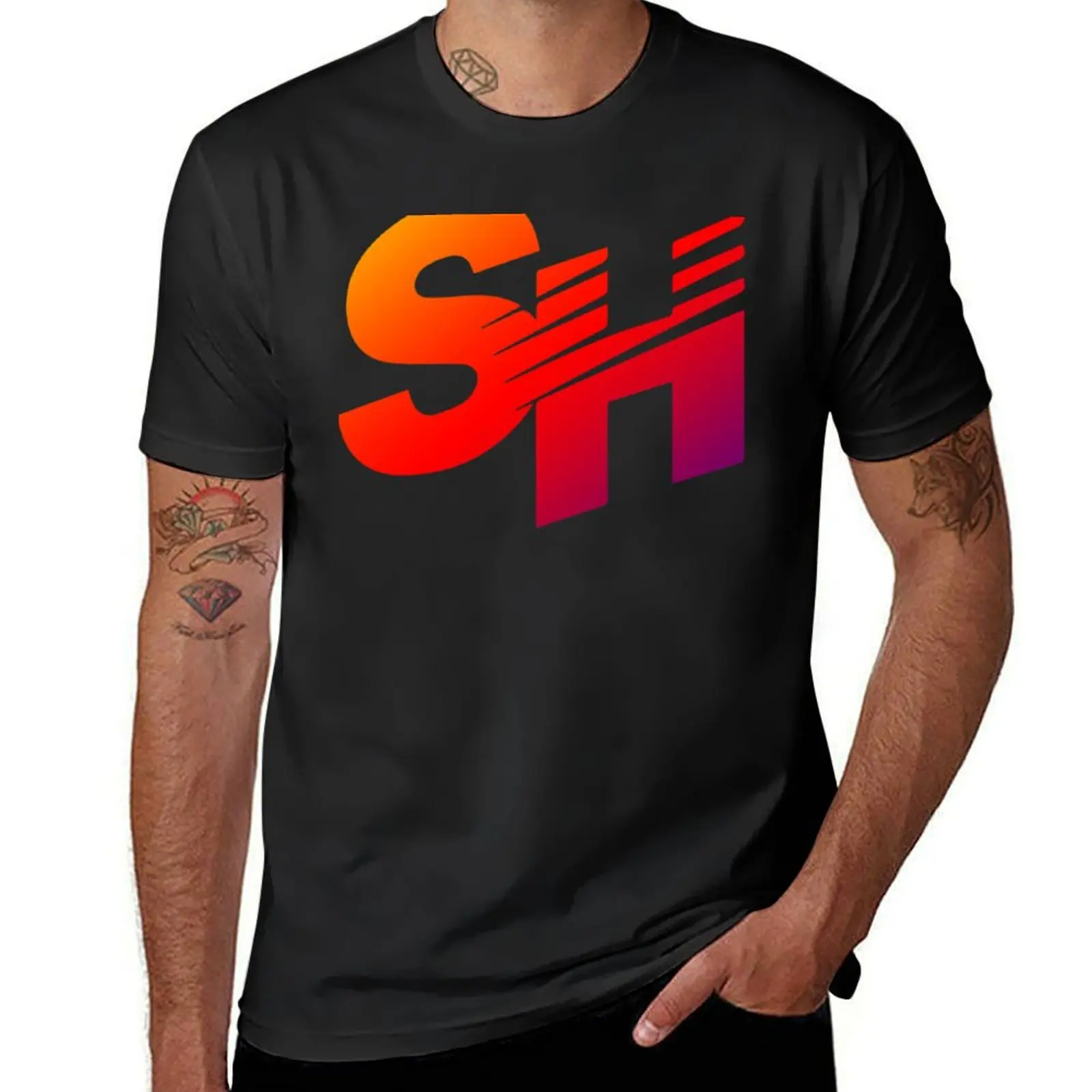 

SpeedHunters - Gradient Logo T-Shirt Personalized t-shirt sublime blue archive rapper graphic tees t shirts for men