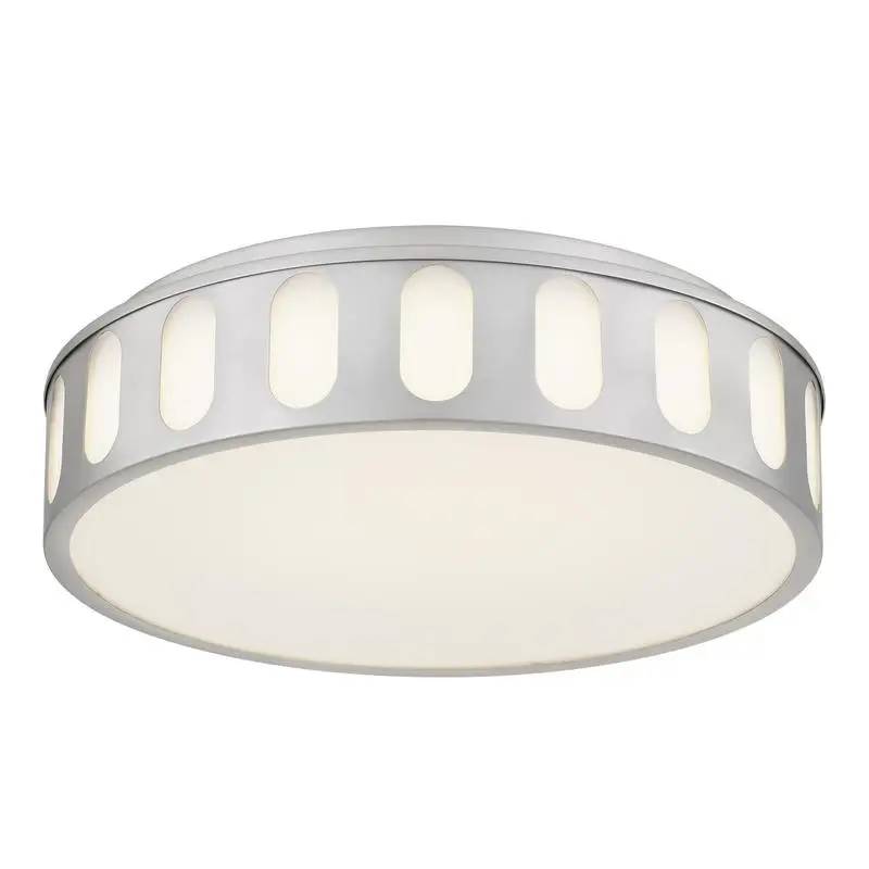 Luminária de teto embutida LED de níquel escovado de 15 polegadas