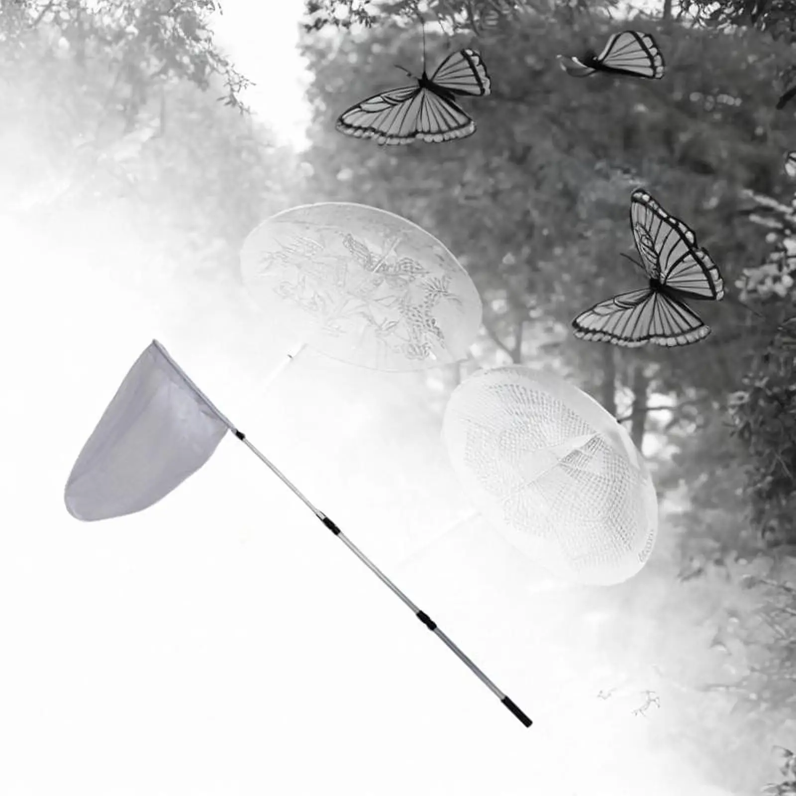 

Telescopic Butterfly Net Versatile Outdoor Tool Fishing Accessories Nature Exploration Aluminum Pole Handle for Children
