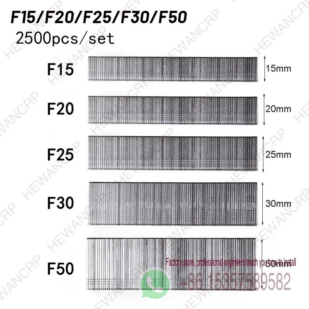 2500 Uds 4000 Uds F20 clavos rectos de 20mm para DIY muebles de jardinería para el hogar carpintería
