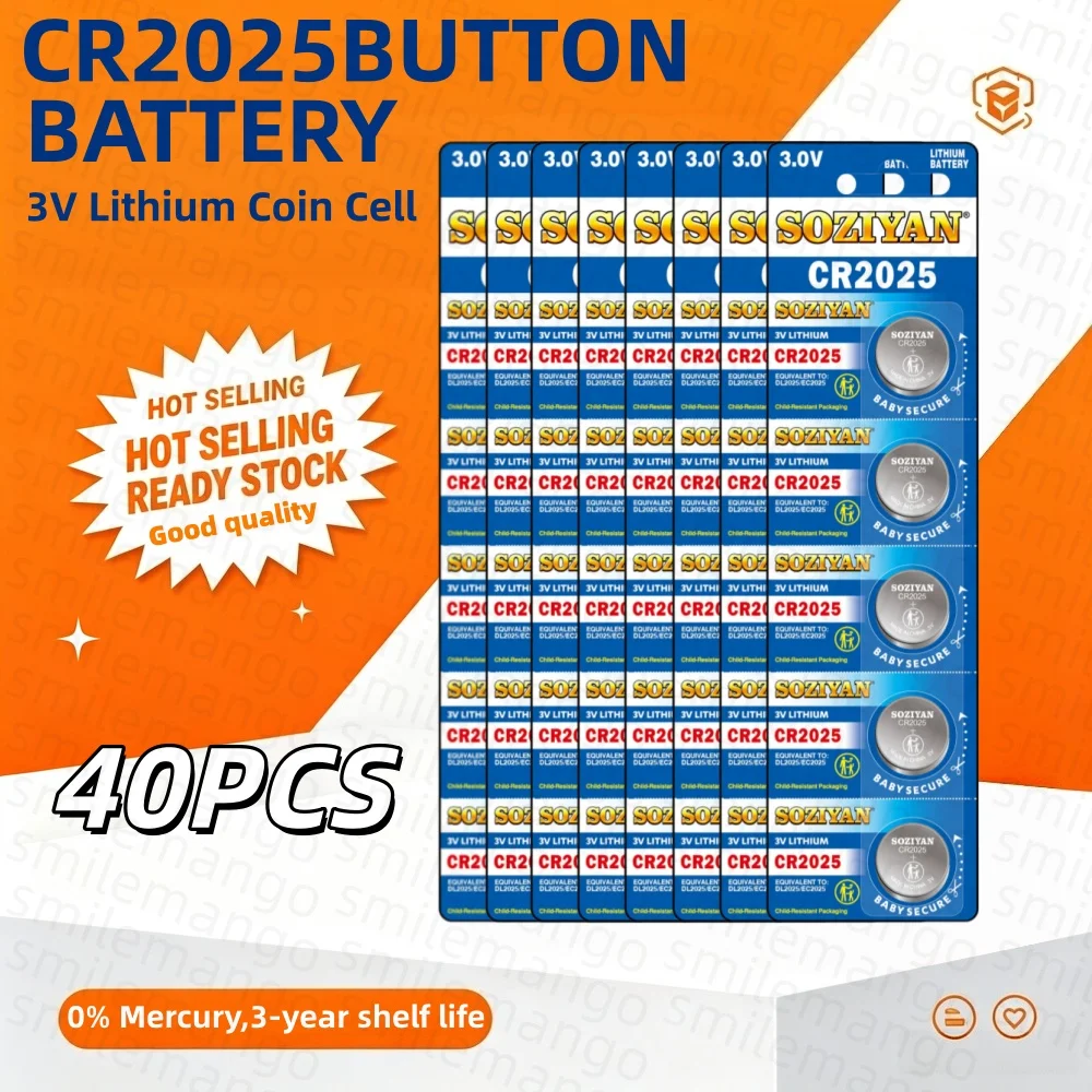 CR2025 3V Lithium Batterij DL2025 BR2025 KCR2025 Voor Auto Afstandsbediening Horloge Moederbord Weegschaal Knopcel Batterijen