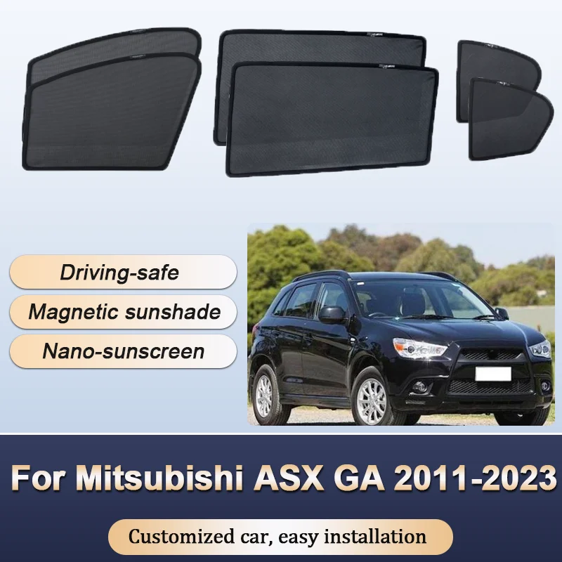 

Sun Shades For Mitsubishi ASX GA RVR Outlander Sport 2012-2023 Sunshades Magnetic Heat insulation Window Visor Car Accessories
