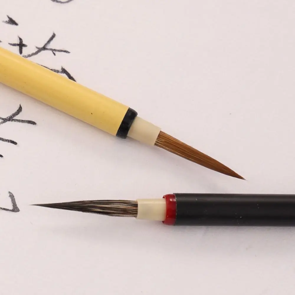 오일 수채화 중국 서예 브러시 늑대 머리 유화 성경 쓰기 브러시 스크립트 아트 후크 라인 파인 페인트 브러시
