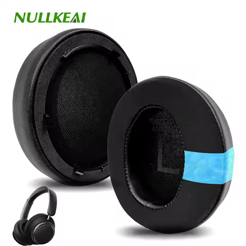 Nullkeai Replacement Ear Cushion for Anker Soundcore Space Q45 Headphone Earpads Sleeve Pad Earmuffs Headband