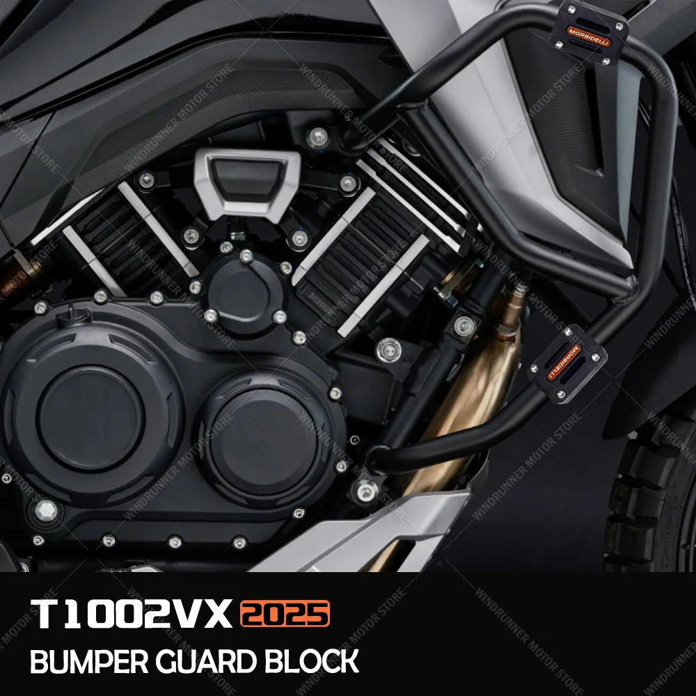 

22/25/28mm Motorcycle Engine Crash Bar Protection Bumper Decorative Guard Block For Morbidelli T1002VX T 1002 VX 2025