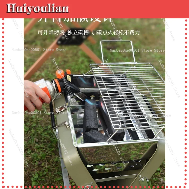 

Portable Folding Charcoal Grill for Outdoor Picnic Camping BBQ Cooking Barbecue Stove -011