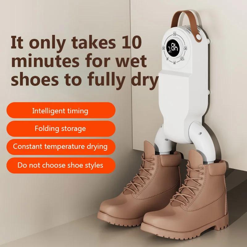 Intelligent Timer Shoe Dryer Adjustable Foldable Footwear Dryer Quick Drying Deodorizing Sterilizing Shoe Dryer Heater for Shoes