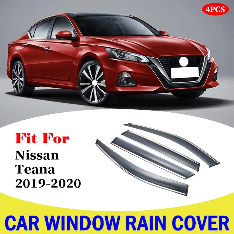 

Car Window Visor Vent Rain Shield Shelter Cover Frame For Nissan Teana 2019-2020 Car Styling Accessorie Car window rain shield