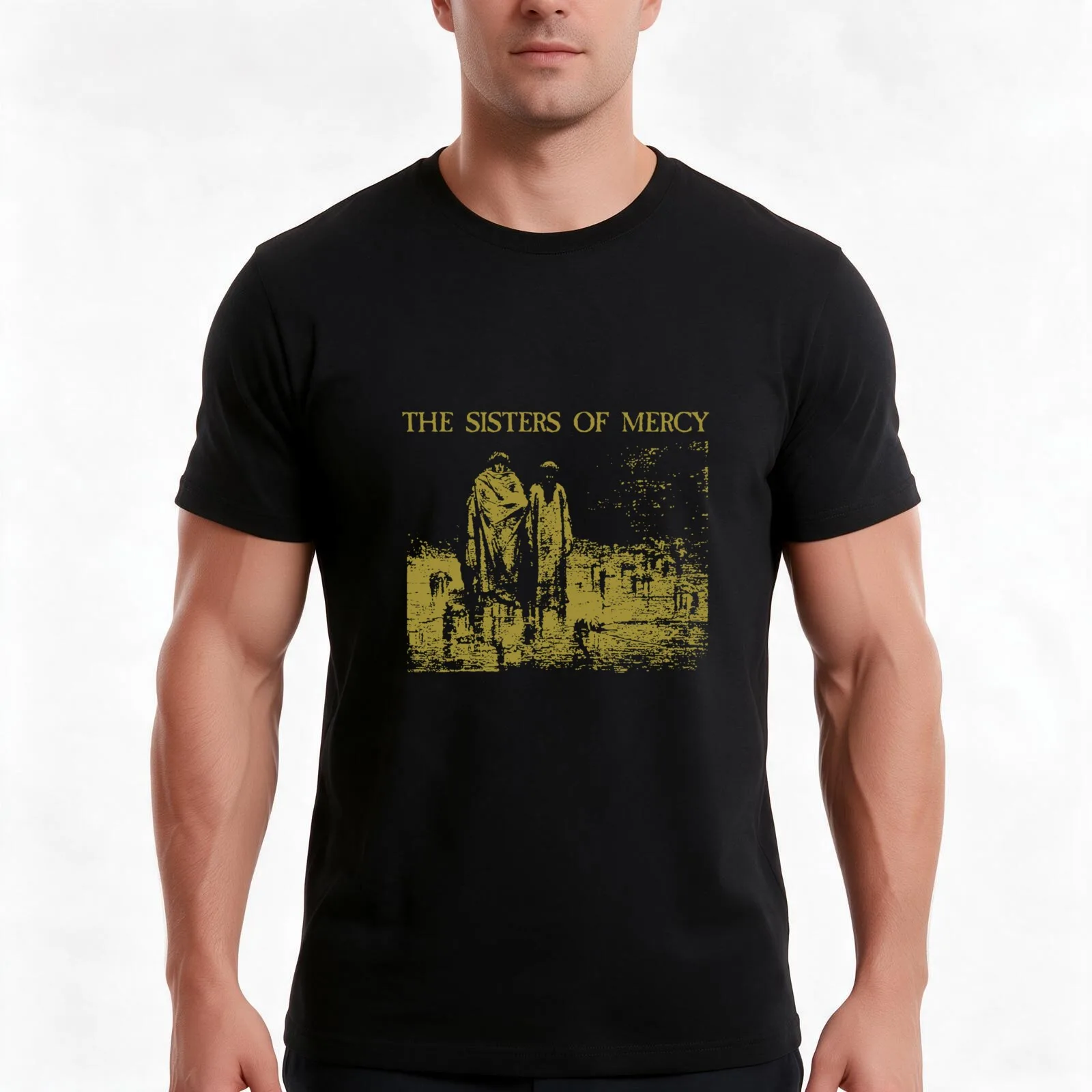 The Sisters Of Mercy Top Music Lover Gift For Fan T-Shirt, Summer Casual Cotton Tee, Oversized Streetwear Tops, Unisex Men Women