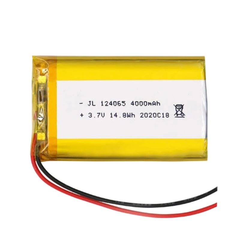 124065 3.7V 4000mAh Polymer Lithium Battery  High Capacity Jst PH 2.0mm 2pin Plug Hand Warmers Tablet Medical Devices Camera