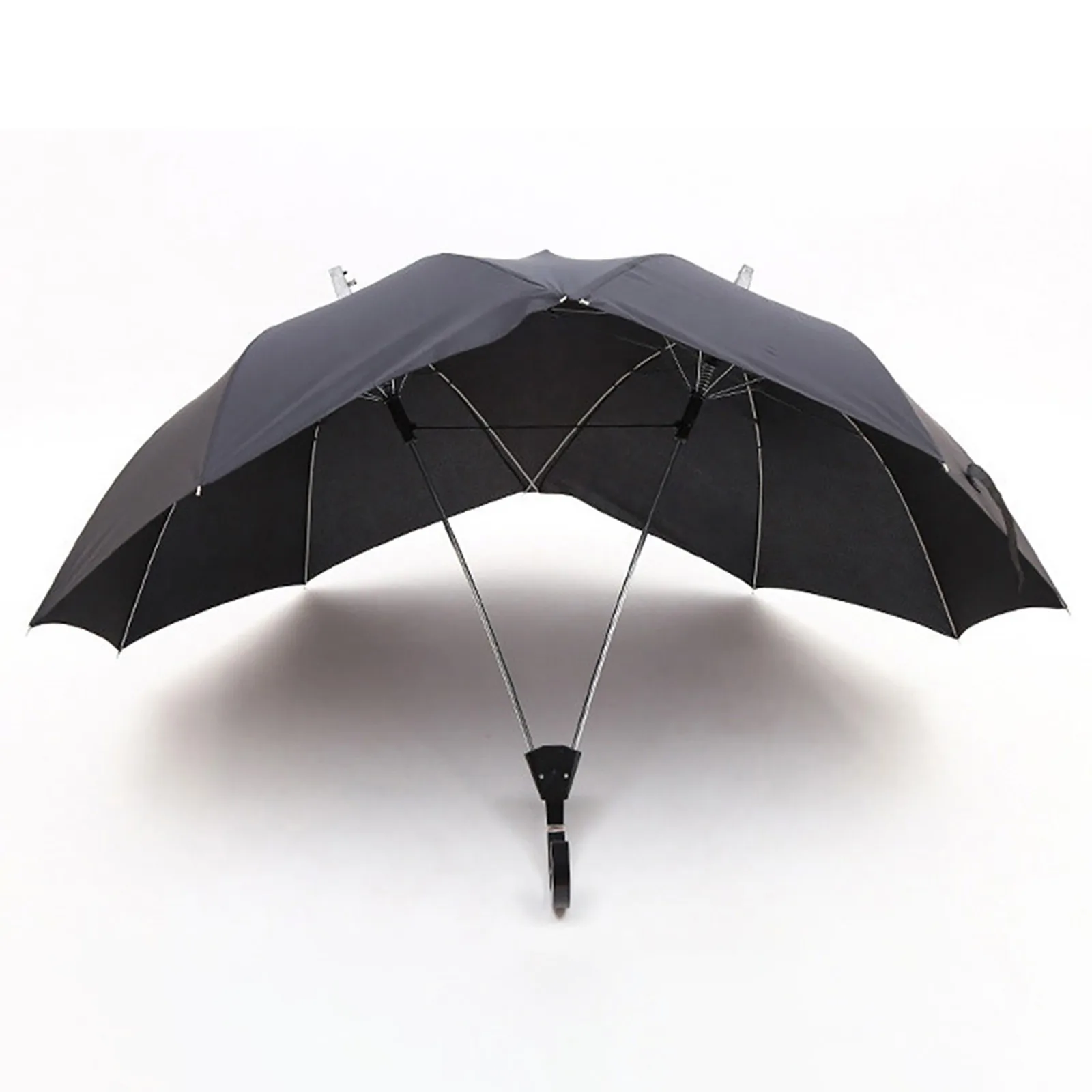 Convenient Umbrella Manual Closing Double Umbrella Large Area Coverage Sun Protection Couple Umbrella Rain-Roof