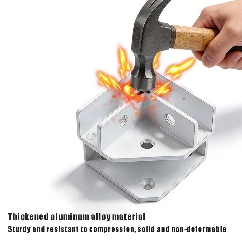 Aluminum DIY Tile Planter Joining Bracket Connector And Leveling Legs  Kit Tile Fixing Clips & Corner Clamps for DIY Planter Box