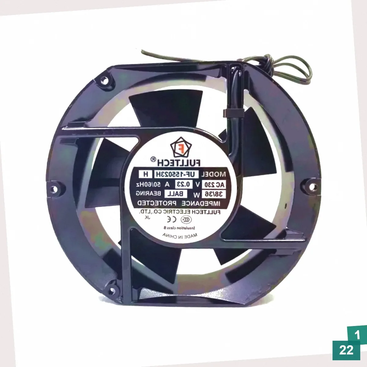 FULLTECH UF-155023H 0.23A 172x150x51mm 2-Wire Cooling Fan