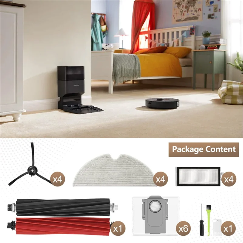 【Popular】Roborock Q5 Pro Kit de acessórios de filtro para Roborock Q8 Max + sacos de pó para Roborock