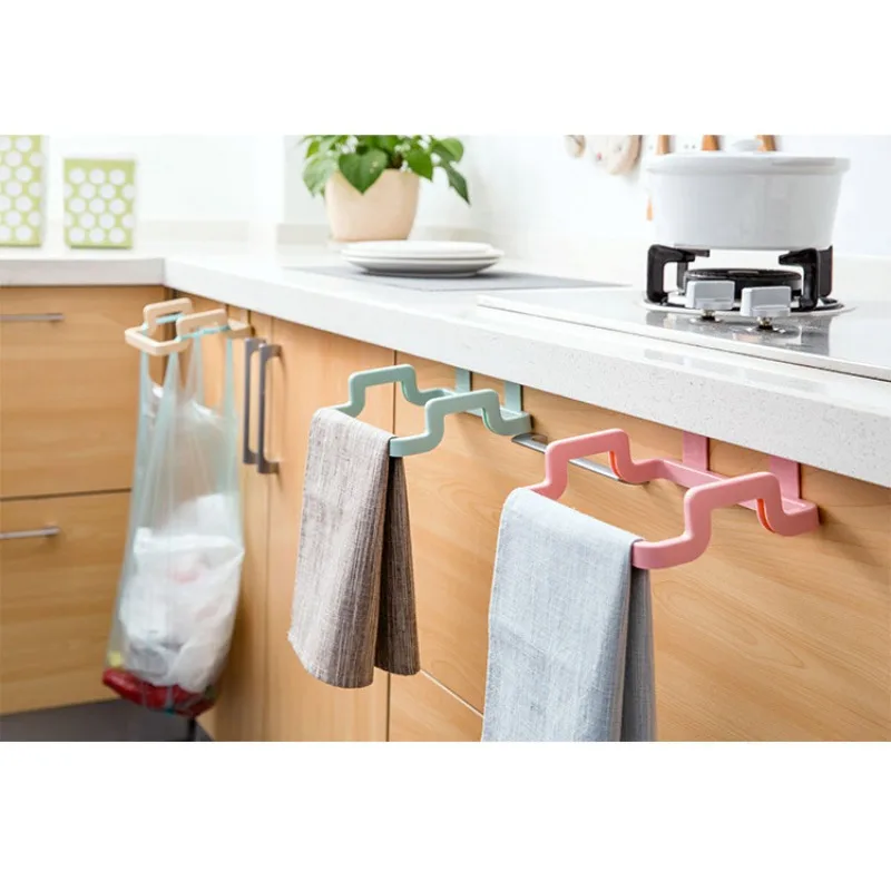 

Kitchen Door Back Plastic Bag Hanger Household Simple Portable Garbage Bag Bracket Home Garden Kitchen Garbage Bag Bracket Hook