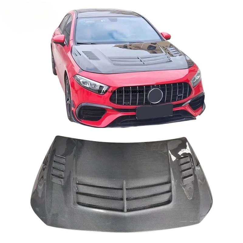 

Carbon Fiber V Engine Hood for A-Class W177 Upgraded Engine Bonneet Valve Cover Car Accessories