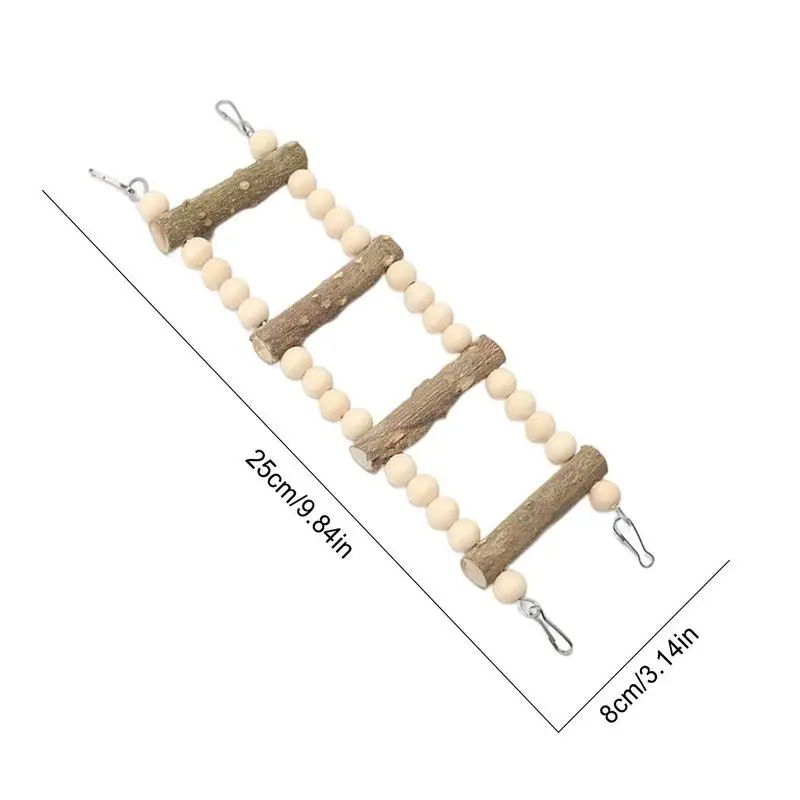 Parakeet Ladder Bridge Parrot Ladder Bridge Small Birds Chewing Perch Stand For Conures Parakeets Hamster Climbing Toys