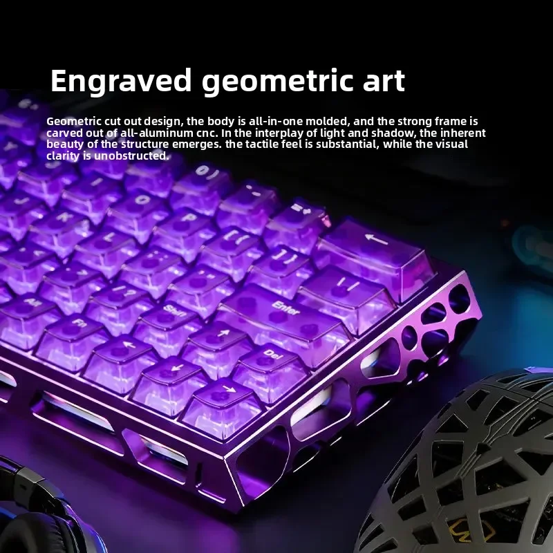 IROK MG63 Magnetic Switch Keyboard Aluminum E-sports RT0.001 8K Dual MCU Wired Gaming Keyboard Customized PC Accessory Gifts