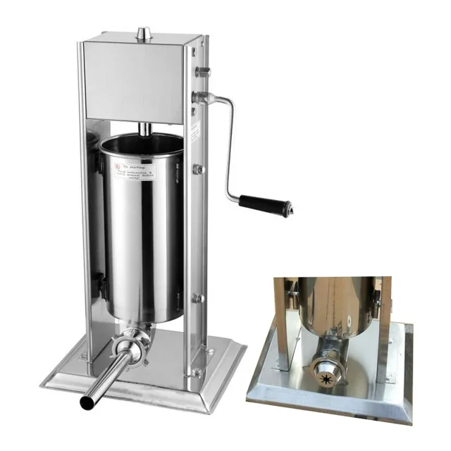 Commercial/Retail 5L Manual Sausage Stuffing Machine CE Certificate Stainless Steel Sausage Pusher Stuffing Machine