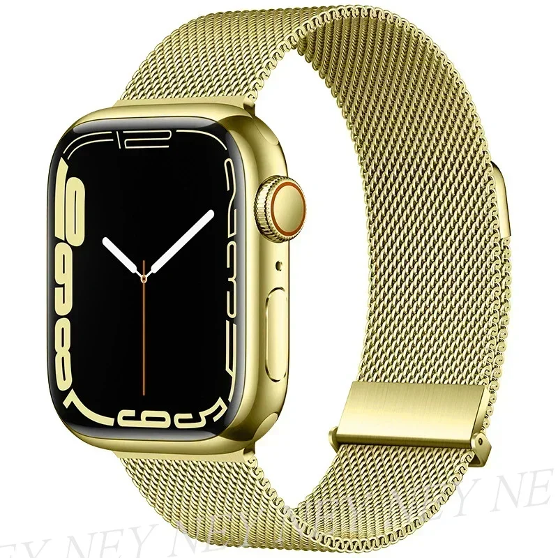 Milanese Loop für Apple Watch Band 44 mm 40 mm 45 mm 38/41 mm Armband Ultra 2 49 mm Metallbänder iWatch Serie 9 8 7 6 SE 5 4 10 42/46 mm