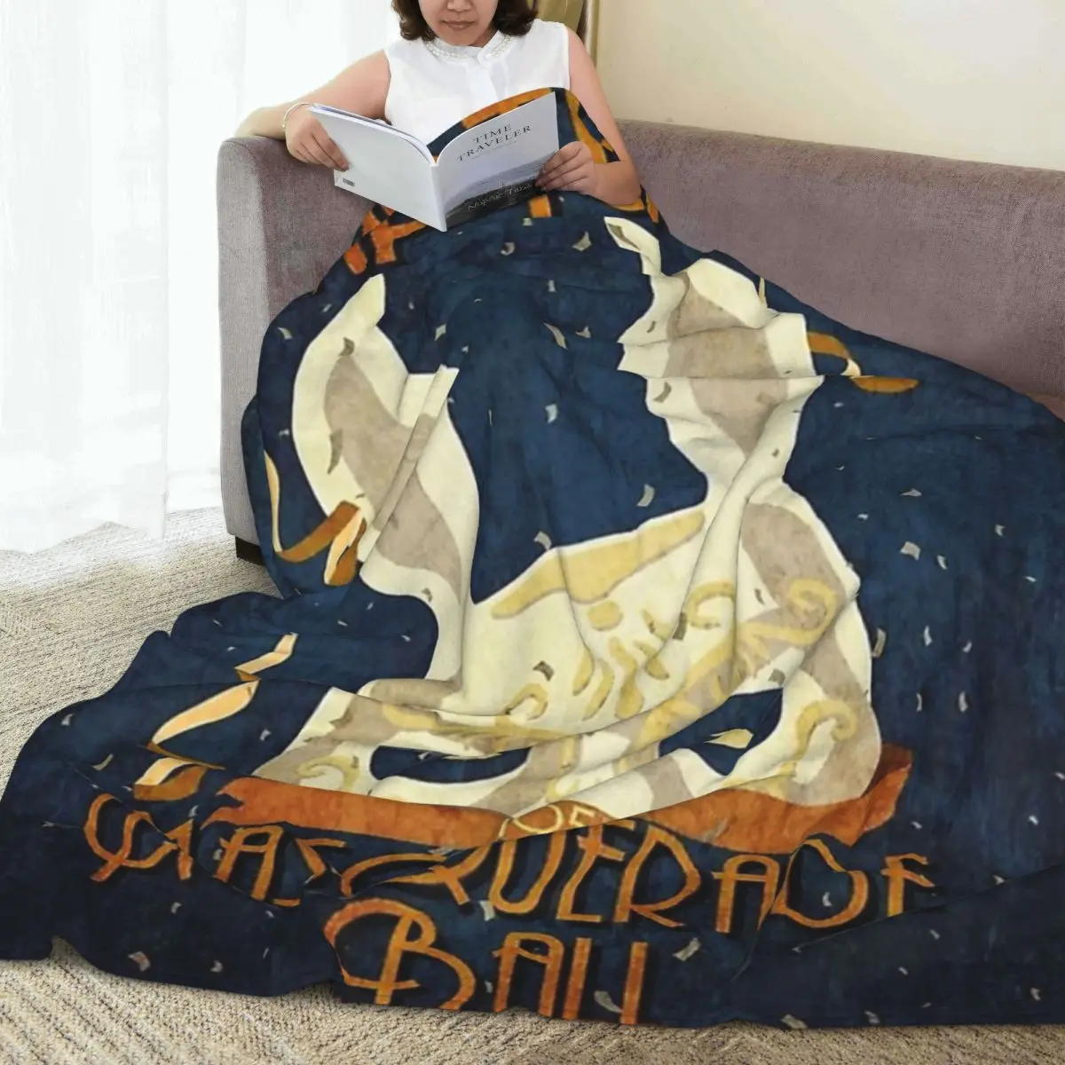 Throw Blanket Rapture Masquerade Ball 1959 Micro Fleece Blanket Four Sizes Cute Warm Suitable For Sofa Nice Gift