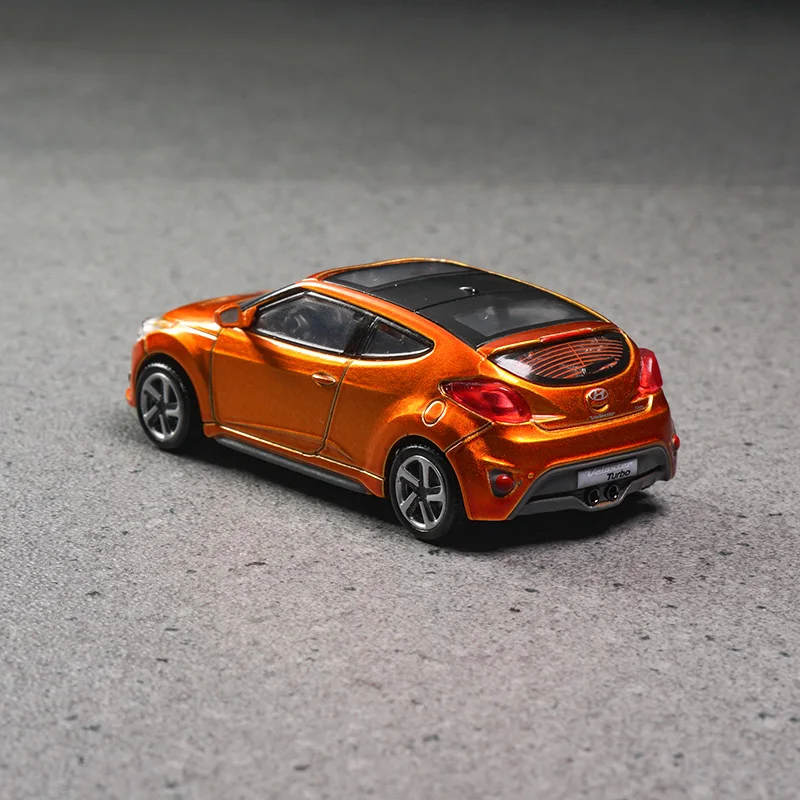 DCT 1/64 Veloster Turbo نماذج مجموعة سيارات دييكاست المعدنية ألعاب دييكاست للأولاد #4