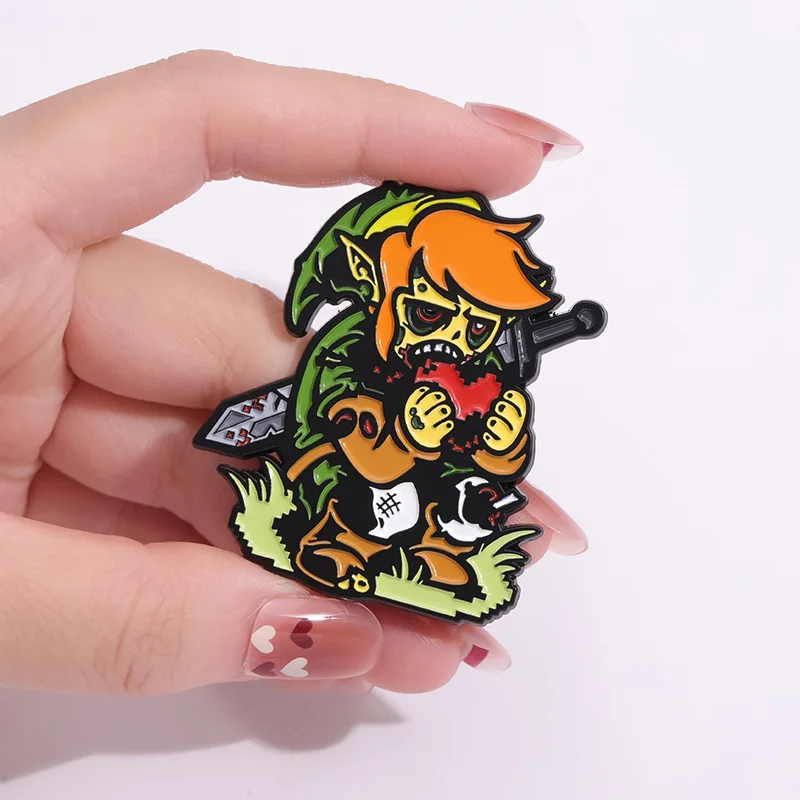 Character Brooch Cartoon Horror Cos Props Metal Badge Small Gifts Wholesale Cap Pin Backpack Accessories Bag Pins for Clothes